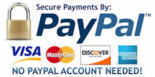 100% safe payment though paypal_